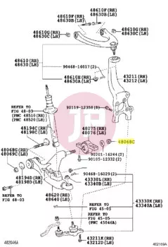 TOYOTA 94151-21601 - Peremes anya