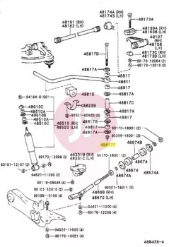 TOYOTA 94184-61001 - MUTTER