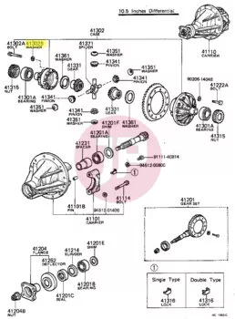 TOYOTA 94512-01000 - WASHER,SPRING
