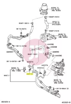 TOYOTA 96341-41603 - Áteresztőcsavar