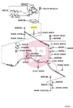 TOYOTA 46469-60030 - Parking Brake Cable Guide Lever