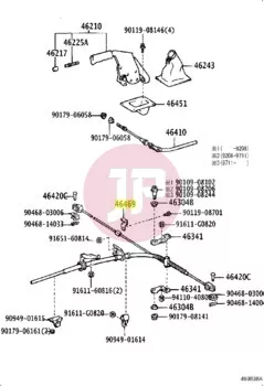 TOYOTA 46469-60030 - Parking Brake Cable Guide Lever