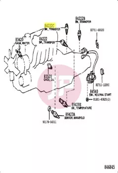 TOYOTA 84222-12010 - Transfer Indicator Switch