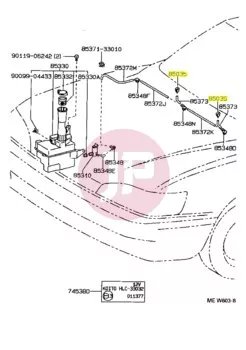 TOYOTA 85381-12060 - Front Windshield Washer Nozzle