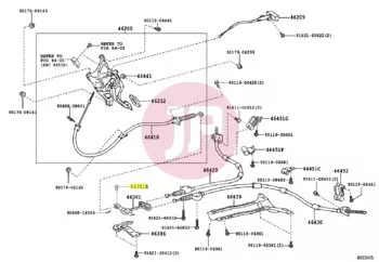 TOYOTA 90240-08059 - Parking Brake Cable Pin with Hole
