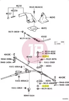 TOYOTA 90385-12012 - Parking Brake Equalizer Bushing
