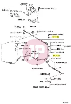 TOYOTA 90385-12012 - Parking Brake Equalizer Bushing