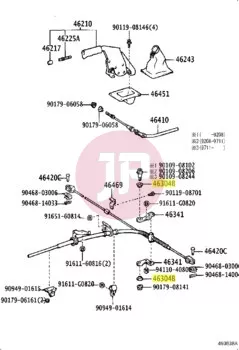 TOYOTA 90385-12012 - Parking Brake Equalizer Bushing