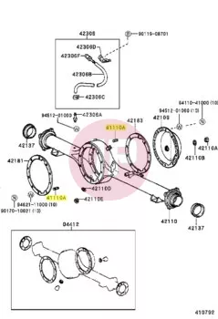 TOYOTA 90116-08330 - STEHBOLZEN